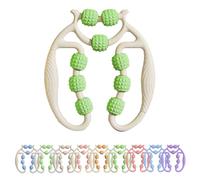 Leg Massager Roller, Ring Clamp Leg Massager, Thin Legs Magic Weapon For Arms, Legs, Forearms, Calves, Neck (White Green)