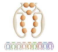 Leg Massager Roller, Ring Clamp Leg Massager, Thin Legs Magic Weapon For Arms, Legs, Forearms, Calves, Neck (White Orange)