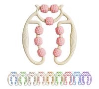 Leg Massager Roller, Ring Clamp Leg Massager, Thin Legs Magic Weapon For Arms, Legs, Forearms, Calves, Neck (White Pink)