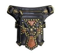 Leg Purse Steampunk Purse, Sac à bandoulière en cuir gothique vintage - Sac à main taille Steampunk avec sac à main for jambe