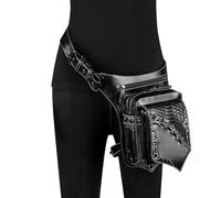 Leg Purse Steampunk Purse, Sac à bandoulière en cuir gothique vintage - Sac à main taille Steampunk avec sac à main for jambe