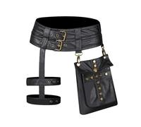 Leg Purse Steampunk Purse, Sac à bandoulière en cuir gothique vintage - Sac à main taille Steampunk avec sac à main for jambe