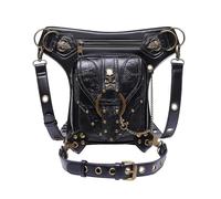 Leg Purse Steampunk Purse, Sac à bandoulière en cuir gothique vintage - Sac à main taille Steampunk avec sac à main for jambe