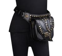 Leg Purse Steampunk Purse, Sac à bandoulière en cuir gothique vintage - Sac à main taille Steampunk avec sac à main for jambe