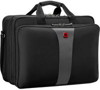 Legacy 17 Mallette Pour Ordinateur Portable 17 Pouces, Porte-Documents, Système D¿Organisation, 26 L, Femmes Hommes, Bureau Voyages D¿Affaires Uni, Noir/Gris, 600655