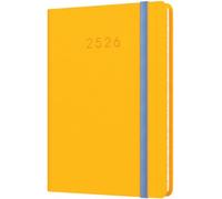 Legacy Agenda Semainier 13 Mois Mi-Année Académique Juillet 2025 À Août 2026 - Cl63m.45-2526 - Agenda Semainier A6 Couverture Rigide Jaune