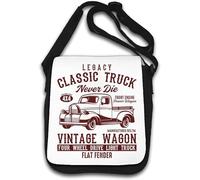Legacy Classic Truck Vintage Wagon Flat Fender Sac à bandoulière Blanc