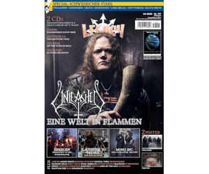 LEGACY MAGAZIN: THE VOICE FROM THE DARKSIDE Ausgabe #157: (4/2025) mit UNLEASHED inkl. exklusiver EP "Fire Upon Your Lands" mit 5 Tracks, sowie ... Hexenhaus, Cryptorium und Death Reich