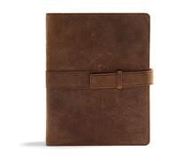 Legacy Notetaking Bible: Christian Standard Bible, Tan Genuine Leather With Strap