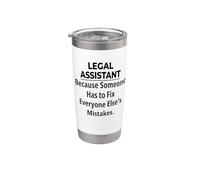 Legal Assistant Joke and Appreciation Gobelet isotherme en acier inoxydable double paroi