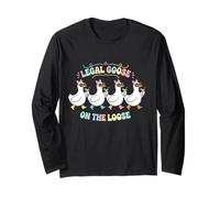 Legal Goose on The Loose Funny Drinking Age Manche Longue