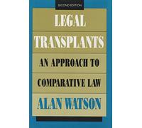Legal Transplants Alan Watson (Auteur)