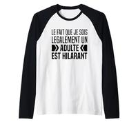 Légalement Adulte Légal 18 Ans Anniversaire De Dix Huit Ans Manche Raglan