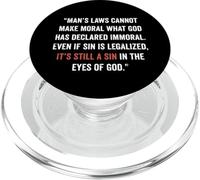 Légaliser Le péché ne Rend Pas Le Droit John 8 11 Sin No More PopSockets PopGrip pour MagSafe