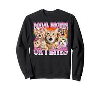 L'égalité des Droits ou Le Mois de la fierté LGBTQ Cat I Bites Pride Sweatshirt