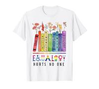 L'égalité des LGBT ne blesse personne Pride | Livres floraux sur les droits de l'homme T-Shirt