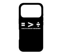 L'égalité est Plus Grande Que la Division Melanin Black History Coque pour iPhone 17 Pro