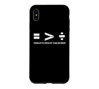 L'égalité est Plus Grande Que la Division Melanin Black History Coque pour iPhone XS Max