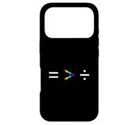 L'égalité est supérieure à la Division Équation Simple Arc-en-Ciel Coque pour iPhone 17 Pro