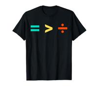 L'égalité est supérieure à la Division Simple des équations mathématiques T-Shirt Graphique avec Valeur