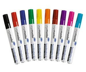 Legamaster 7-110099 Pack de 10 marqueurs de couleur pour tableau TZ 1