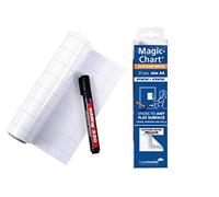 Legamaster Tableau blanc Magic-Chart Notes – Polypropylène, quadrillé, 20 x 30 cm (A4)