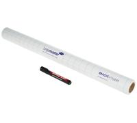 Legamaster Magic Chart Flipchart - Self-adhesive Foil for Different Surfaces Suc