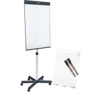 Legamaster Paperboard mobile SKETCH PRO (l x H x P) 680 x 2050 x 600 mm effaçable, inscriptible, réglable en hauteur, Porte-bloc fourni 7-153310