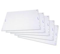 Legamaster papier pour flipchart quadrillé 65,0 x 98,0 cm, 20 feuilles, 5 blocs