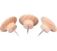 Legamaster 7-145125 Wooden Lot de 25 épingles en bois de hêtre 20 mm de diamètre