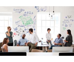 Legamaster Rouleau autocollant Wrap up - L.300 x H.101 cm - Magnétique - Blanc