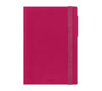 Legami - Agenda hebdomadaire 2026-2027, Raspberry Jam, 16 mois, format moyen, agenda de septembre 2026 à décembre 2027, fermeture à élastique, papier certifié FSC, avec agenda mensuel, 12 x 18 cm