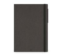 LEGAMI - Agenda hebdomadaire Maxi 2026, Deep Graphite, 12 mois Maxi, fermeture avec élastique, journal de janvier 2026 à décembre 2026, en papier FSC certifié, 19,5 x 26,5 cm