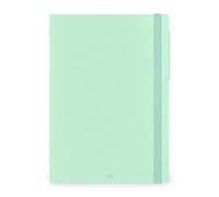 LEGAMI - Agenda hebdomadaire Maxi 2026, Pastel Mint, 12 mois Maxi, fermeture avec élastique, journal de janvier 2026 à décembre 2026, en papier FSC certifié, 19,5 x 26,5 cm