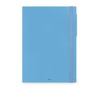 LEGAMI - Agenda hebdomadaire Maxi 2026, Retro Blue, 12 mois Maxi, fermeture avec élastique, journal de janvier 2026 à décembre 2026, en papier FSC certifié, 19,5 x 26,5 cm