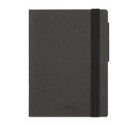 Legami - Agenda hebdomadaire Mini 2026, Deep Graphite, 12 mois Mini, carnet d'adresses inclus, fermeture avec élastique, journal de janvier 2026 à décembre 2026, en papier FSC certifié, 8 x 10 cm