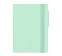 LEGAMI - Agenda hebdomadaire Mini 2026, Pastel Mint, 12 mois Mini, carnet d'adresses inclus, fermeture avec élastique, journal de janvier 2026 à décembre 2026, en papier FSC certifié, 8 x 10 cm