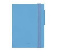 LEGAMI - Agenda hebdomadaire Mini 2026, Retro Blue, 12 mois Mini, carnet d'adresses inclus, fermeture avec élastique, journal de janvier 2026 à décembre 2026, en papier FSC certifié, 8 x 10 cm