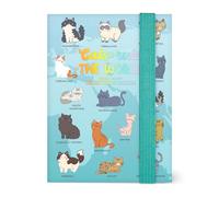 Legami - Agenda hebdomadaire photo Mini 2026, Kitty, 12 mois, carnet d'adresses inclus, fermeture avec élastique, journal de janvier 2026 à décembre 2026, en papier FSC certifié, 8 x 11 cm