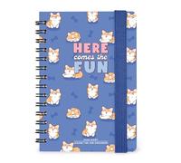 Legami - Agenda hebdomadaire Small 2026 à reliure spirale, Corgi, 12 mois, fermeture élastique, agenda de janvier 2026 à décembre 2026, papier certifié FSC, 8.5 x 13 cm