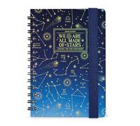 Legami - Agenda hebdomadaire Small 2026 à reliure spirale, Stars, 12 mois, fermeture élastique, agenda de janvier 2026 à décembre 2026, papier certifié FSC, 8.5 x 13 cm