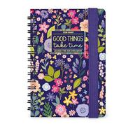 Legami - Agenda hebdomadaire Spiralata Small 2026, Flowers, 12 mois petit, fermeture avec élastique, journal de janvier 2026 à décembre 2026, en papier FSC certifié, 8,5 x 13 cm