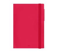 LEGAMI - Agenda journalier moyen 2026, Cherry Bomb, 12 mois moyen, fermeture avec élastique, journal de janvier 2026 à décembre 2026, en papier FSC certifié, 12 x 18 cm