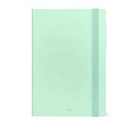 LEGAMI - Agenda journalier moyen 2026, Pastel Mint, 12 mois moyen, fermeture avec élastique, journal de janvier 2026 à décembre 2026, en papier FSC certifié, 12 x 18 cm