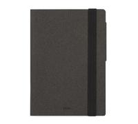 Legami - Agenda journalier petit 2026, Deep Graphite, 12 mois petit, fermeture avec élastique, journal de janvier 2026 à décembre 2026, en papier FSC certifié, 9,5 x 13,5 cm