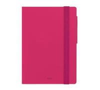 LEGAMI - Agenda journalier petit 2026, Raspberry, 12 mois petit, fermeture avec élastique, journal de janvier 2026 à décembre 2026, en papier FSC certifié, 9,5 x 13,5 cm