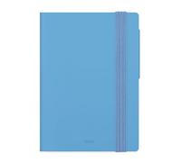 Legami - Agenda journalier petit 2026, rétro bleu, 12 mois petit, fermeture avec élastique, journal de janvier 2026 à décembre 2026, en papier FSC certifié, 9,5 x 13,5 cm