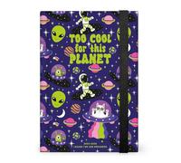 Legami - Photo Daily Planner 2025-2026, Space, 16 mois Medium, Agenda septembre 2025 à décembre 2026, Fermeture élastique, Papier certifié FSC, 12 x 18 cm