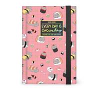Legami - Agenda journalier photographique 2025-2026, Sushi Cat, 16 mois moyen, journal de septembre 2025 à décembre 2026, fermeture par élastique, papier certifié FSC, 12 x 18 cm