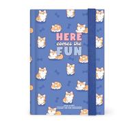 Legami - Agenda journalier photographique petit 2026, Corgi, 12 mois, fermeture avec élastique, journal de janvier 2026 à décembre 2026, en papier FSC certifié, 9,5 x 13,5 cm